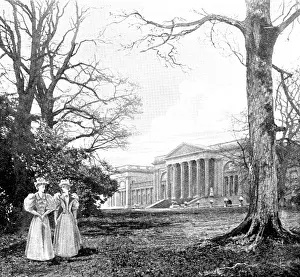 Russell Sons Prints: The Duc d'Aosta's Marriage with Princess Helene of Orleans: Stowe House: a walk in the grounds