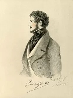 A Dorsay Gallery: Duc de Guiche, 1842. Creator: Richard James Lane