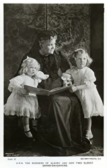 The Duchess of Albany and her two eldest granddaughters, c1910(?). Artist: Speaight