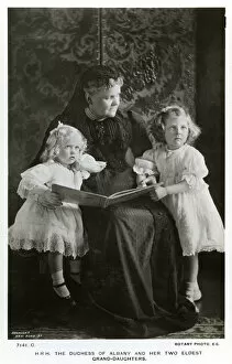 Albany Collection: The Duchess of Albany and her two eldest granddaughters, c1910(?).Artist: Speaight