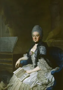 Duchess Anna Amalia of Brunswick-Wolfenbuttel (1739-1807). Artist: Ziesenis, Johann Georg, the Younger (1716-1776)