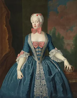 Duchess Elisabeth Christine of Brunswick-Wolfenbüttel-Bevern (1715-1797), Queen of Prussia, c1738. Creator: Pesne, Antoine, School (1683-1757)