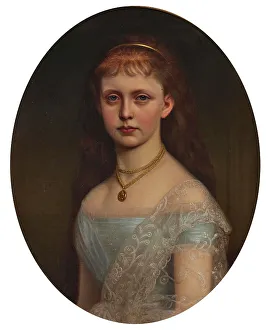 Duchess Margarete Sophie of Württemberg, Archduchess of Austria (1870-1902), 1883. Creator: Raab, Georg Martin Ignaz (1821-1885)