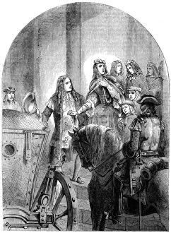 Images Dated 28th March 2008: Duchess of Savoy and her children quitting Turin, (19th century)