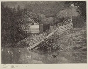 A Duck Pond, 1906. Creator: Henry Wolf