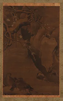 Ducks, Torrent, and Overhanging Rocks, Ming dynasty, 16th century. Creator: Unknown