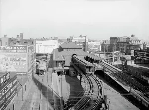 Tracks Prints: Dudley Street Station, Boston L Ry