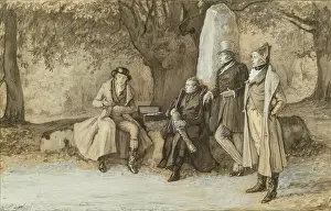 Characters Prints: The Duel (from St Ronans Well), 1875-1899. Creator: Robert Macbeth Walker
