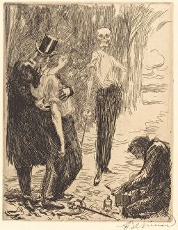 Duelling Gallery: The Duel (Le duel), 1900. Creator: Paul Albert Besnard