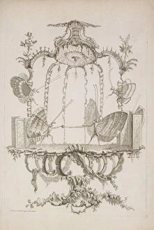 The Duel (Le Duel), from Essai de Papilloneries Humaines par Saint Aubin, ca. 1756-60