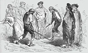 Revenge Prints: Duel with the Navaja; Notes on Spain, 1875. Creator: Unknown