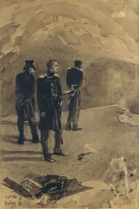 Brush Prints: The duel of Pechorin and Grushnitsky