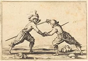 Duelling Gallery: Duel with Swords, c. 1622. Creator: Jacques Callot