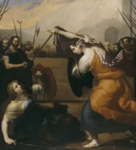 Ribera Prints: Duel of women. Artist: Ribera, Jose, de (1591-1652)