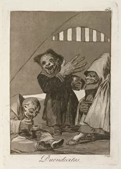 De 1746 1828 Collection: Duendecitos. (Hobgoblins). From Los Caprichos, 1797-1798. Artist: Goya, Francisco, de (1746-1828)