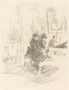 Whistler J Mcneill Prints: The Duet, No. 2, 1894. Creator: James Abbott McNeill Whistler
