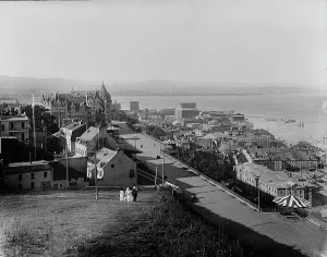 Quebec Prints: Dufferin Terrace & Chateau Frontenac