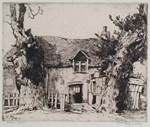 Hardie Prints: Duhen's Pig Farm, 1907. Creator: Martin Hardie