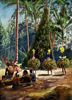 Images Dated 12th May 2009: The Duk Duk society, Bismarck Archipelago, Papua New Guinea, 1920