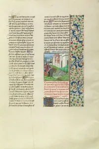 Chronicle Prints: The Duke of Berry at Ecluse, c1380s; Chroniques (Book Three)