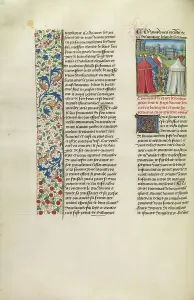 The Duke of Buckingham and his Army before Rennes or Nantes, c1370s. Creator: Unknown