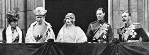 The Duke and Duchess of York at Buckingham Palace after their marriage, April 1923