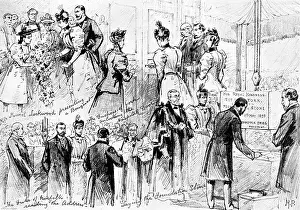 Georg Meisenbach Prints: The Duke and Duchess of York at Sheffield, 1895. Creator: George Meisenbach