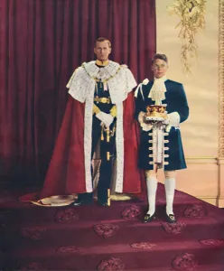 Philip Prints: The Duke of Edinburgh and his page, 1953. Artist: Sterling Henry Nahum Baron