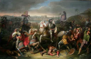 Regensburg Prints: Duke Erich von Calenberg rescues Emperor Maximilian in the Battle at Regensburg in 1504