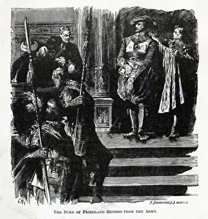 Albrecht Von Wallenstein Gallery: The Duke of Friedland Retires from the Army, 1882. Artist: Brend amour, Richard (1831-1915)