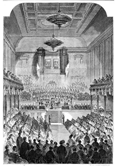 Mason Prints: The Duke of Leinster presenting prizes to the children of the Masonic Female Orphan