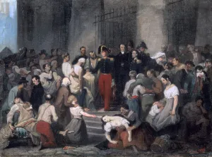 Johannot Prints: The Duke of Orleans During the Cholera Epidemic, c1830. Artist: Alfred Johannot