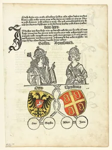 Letterpress Prints: Duke Otto of Saxony and his Wife