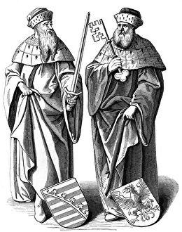 Images Dated 6th November 2007: The Duke of Saxony and the Marquis of Brandenburg, c16th century (1849)