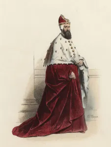Modern Age Prints: Duke of Venice, in the modern age, color engraving 1870