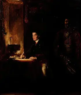 The Iron Duke Prints: The Duke of Wellington writing Dispatches, 1836. Creator: David Wilkie