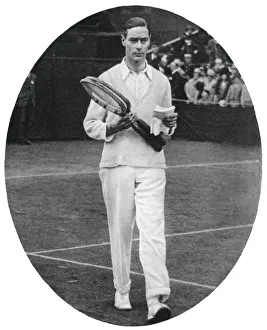 Merton Prints: The Duke of York as a competitor in the mens doubles at Wimbledon, 1926, (1937)