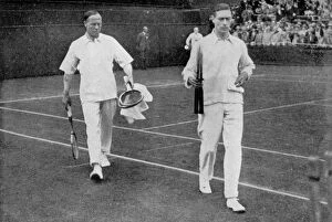 Winning Gallery: The Duke of York and his doubles partner Wing Commander Sir Louis Greig, Wimbledon 1926