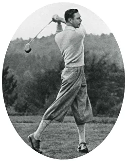 Swinging Prints: The Duke of York playing golf in 1934, (1937)