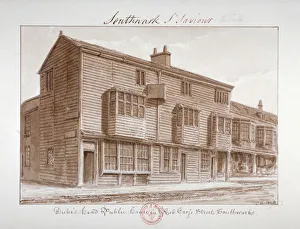John Chessell Prints: Dukes Head Public House in Red Cross Street, Southwark, London, 1828. Artist