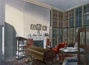 Thomas Shotter Prints: Dukes own room, Apsley House, Westminster, London, 19th century