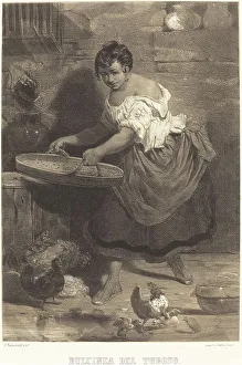 Chick Prints: Dulcinea del Toboso, c. 1855. Creator: Célestin Nanteuil