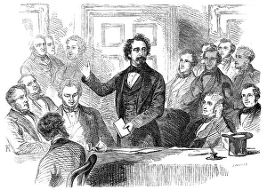 The Dulwich College Charity Meeting at the Adelphi Theatre, 1856. Creator: Unknown