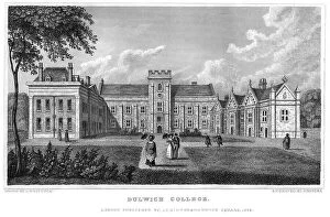 College Collection: Dulwich College, London, 1829. Artist: J Rogers
