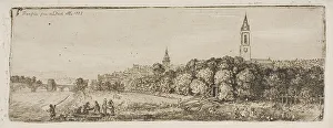 John Clerk Prints: Dumfries from the Dock, 1777. Creator: John Clerk