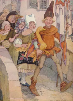 John R Prints: Dummling and his Golden Goose, 1937. Artist: Anne Anderson