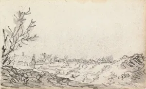 Josefsz Van Goyen Prints: A Dune Landscape, 1650-51. Creator: Jan van Goyen
