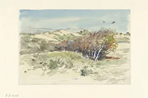Copse Prints: Dune landscape between Bloemendaal and Ijmuiden, 1891. Creator: Jan Hoynck van Papendrecht