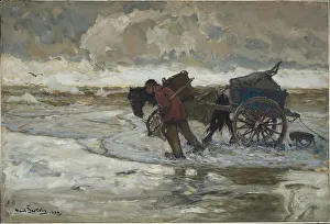 Beachcombing Prints: At the Dunes , 1900. Creator: Hans von Bartels