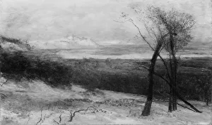 Martin Homer Dodge Prints: Behind Dunes, Lake Ontario, 1883-87. Creator: Homer Dodge Martin